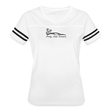 Load image into Gallery viewer, Pretty. Fast. Women. 2022 Vintage Tee (Light Colors) - white/black