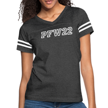 Load image into Gallery viewer, Pretty. Fast. Women. 2022 T-Shirt COLLEGE - vintage smoke/white